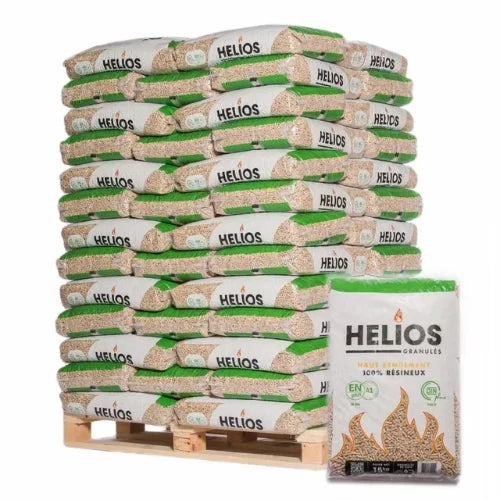 Pelety Helios – paleta 65 vriec po 15 kg / 975 kg