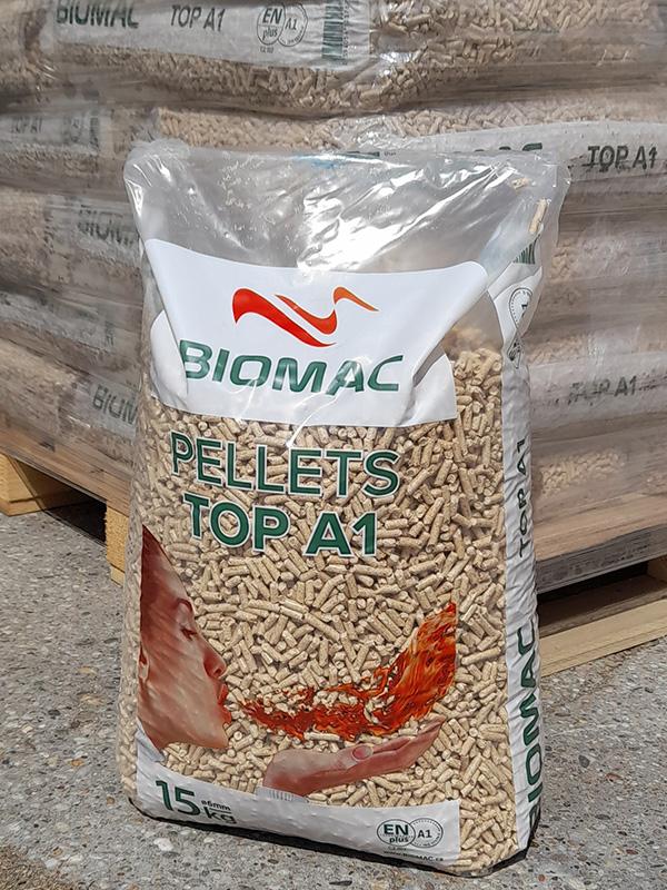 🌲 TOP ENplus A1 – DREVENÉ PELETY – 1 050 kg (70 × 15 kg)