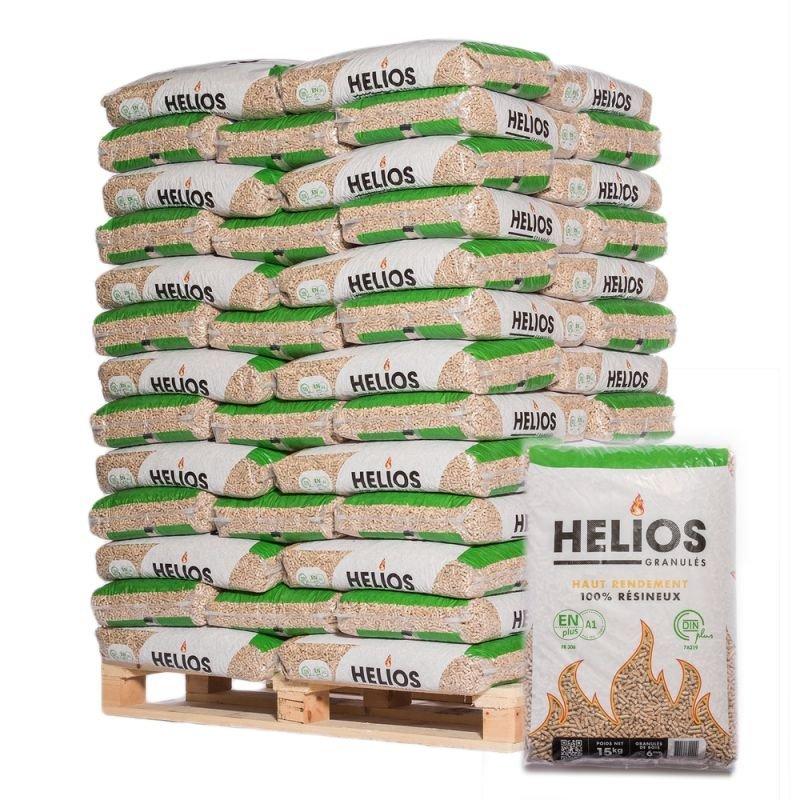 Pelety Helios – paleta 65 vriec po 15 kg / 975 kg