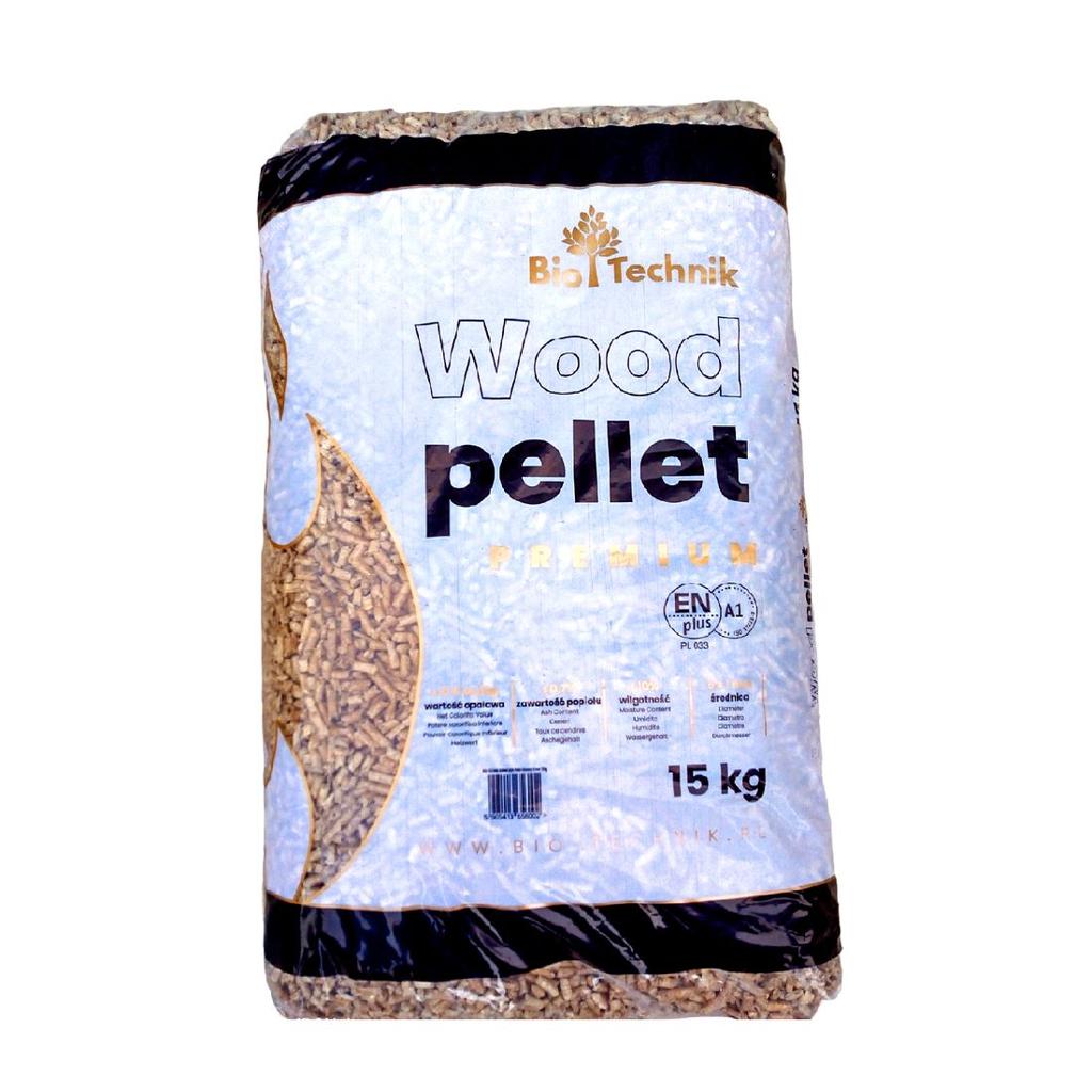 🌲 DREVENÉ PELETY BIOTECHNOLÓGIA ENplus A1 – 1 050 kg (70 × 15 kg)