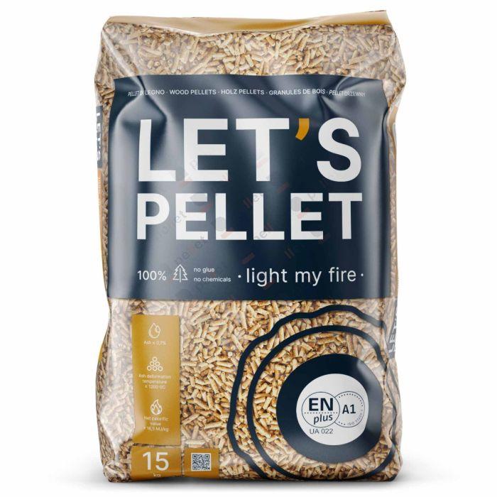 LETS PELLET Blue ENplus A1 – 975 kg (65 × 15 kg)